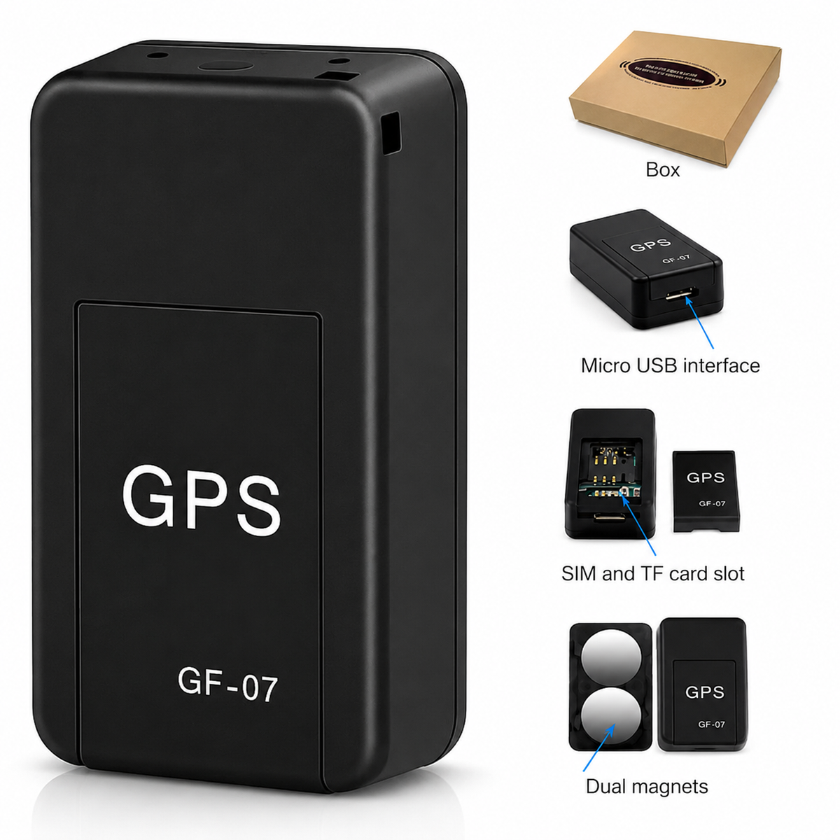 Waterproof GPS Tracker with Magnetic Mount – Real-Time Vehicle Tracking