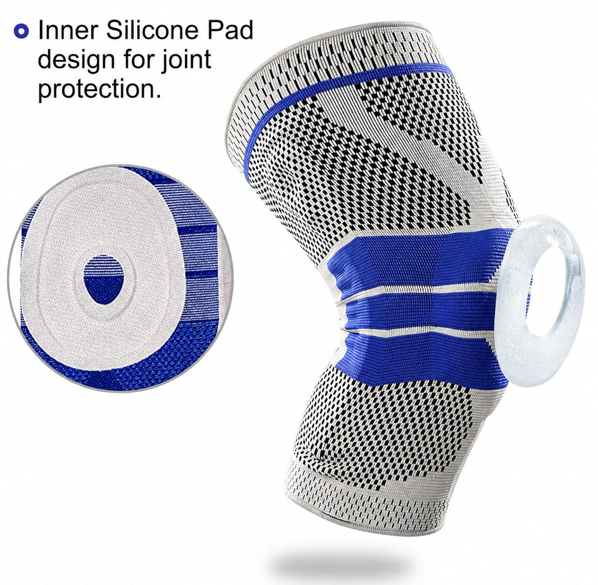 Medical Grade Knee Brace for Men & Women – Compression Support Sleeve with Gel Padding