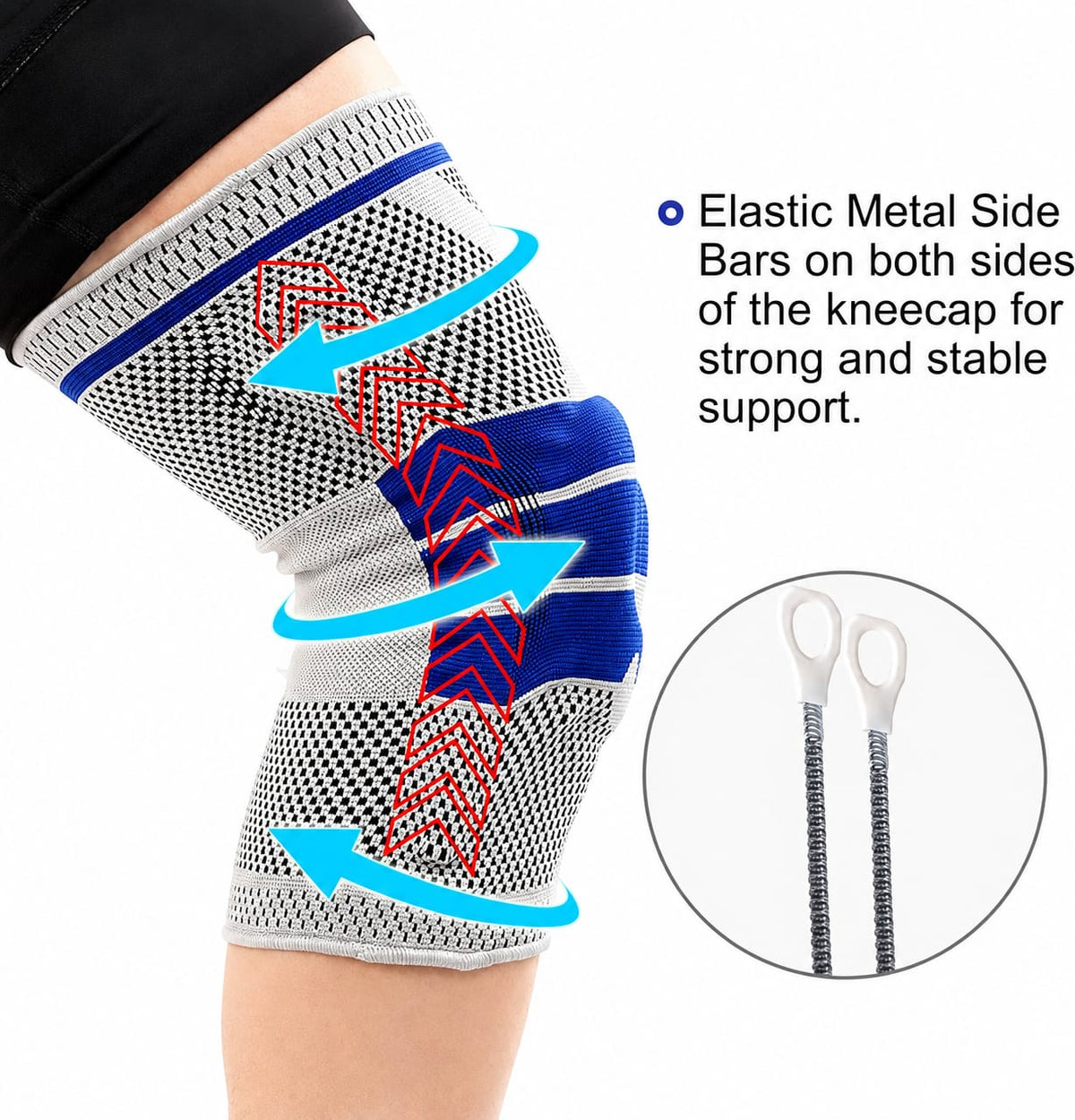 Medical Grade Knee Brace for Men & Women – Compression Support Sleeve with Gel Padding
